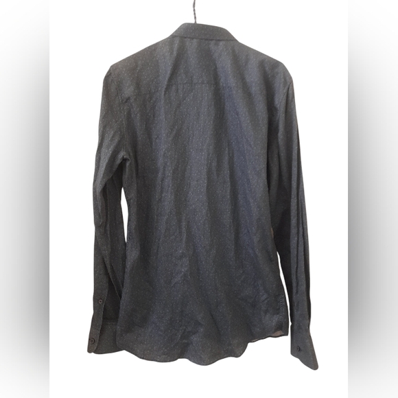 Z Zegna - Mens Floral Casual Button Down Shirt - Blue - 15 3/4 - Picture 2 of 10